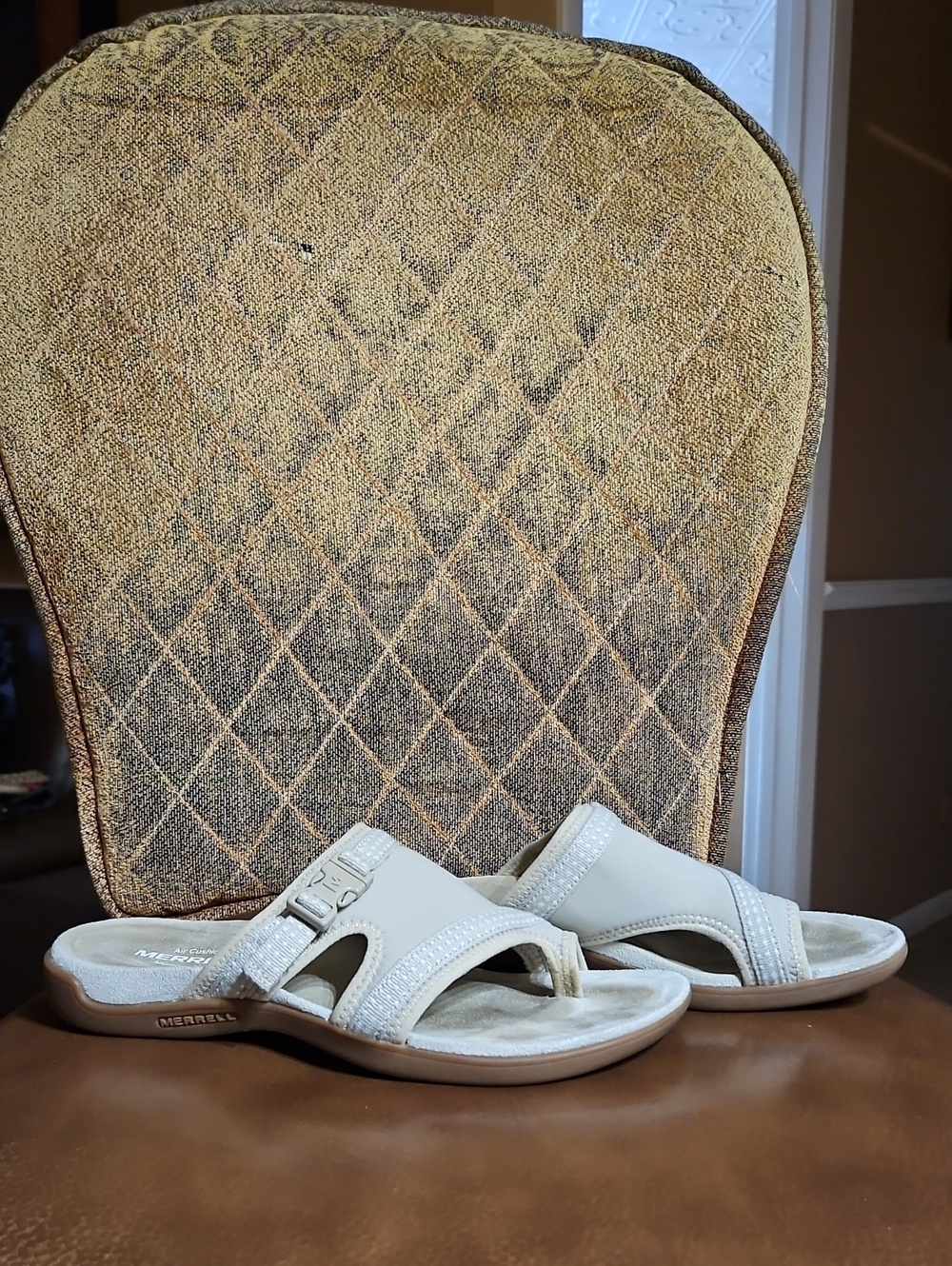 Merrell District Muri Wrap Moon Silver Lining Slip On Thong Slides Sandals Shoes